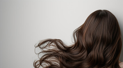 Naklejka premium human wig on white background