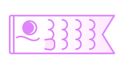 シンプルな鯉のぼり　ピンク⭐︎PNG