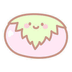 シンプルな桜餅キャラクター⭐︎