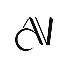 Elegant ACV letter logo