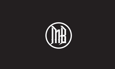 MB, BM , B, M Abstract Letters Logo Monogram	