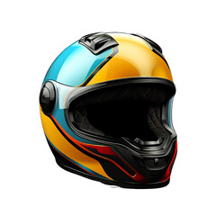 motorcycle helmet isolated on white