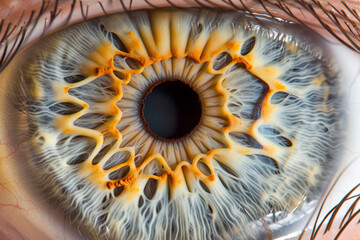 Extreme close up of eye iris