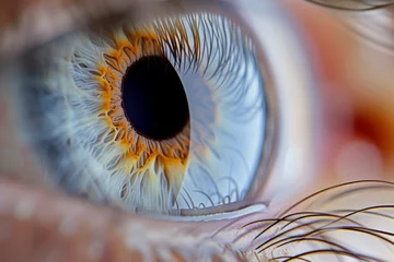 Möbelaufkleber Extreme close up shot of eye iris © VaCity