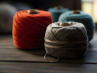 wool yarn balls