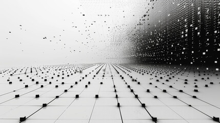 matrix on white background