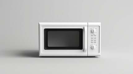 Obraz premium microwave on white background
