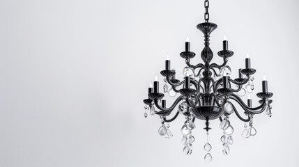 Fototapeta na wymiar modern chandelier on white background