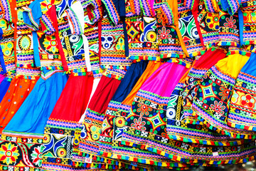 Colorful dress for children in Rajasthan