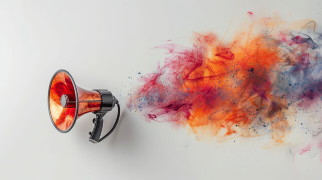 music speacker on white background