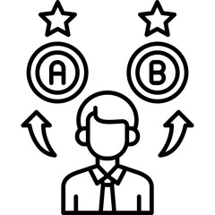 Obraz premium Decision Making Icon