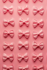 Pattern de lazos rosas coquette, cintas de colores rosas aesthetic para decoración del pelo
