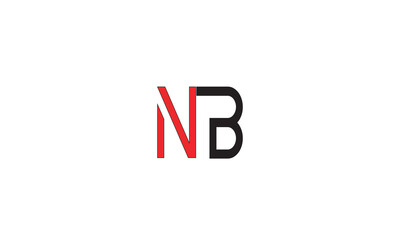 NB, BN , B, N Abstract Letters Logo Monogram