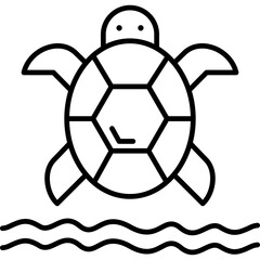 Obraz premium Turtle Icon