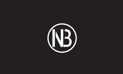 NB, BN , B, N Abstract Letters Logo Monogram