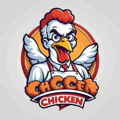 Fried Chicken Logo Design Very Cool