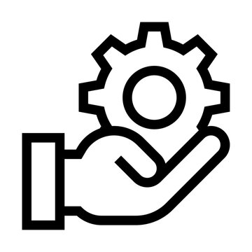 Icono de administrar. Administraci&oacute;n, control empresarial, configuraci&oacute;n personalizada, eficiencia. Ilustraci&oacute;n vectorial
