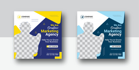 Business webinar editable business webinar social midia post vactor banner tamplate.Business conference flayer creative digital marketing 