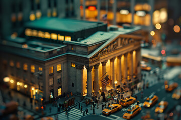 The New York Stock Exchange Facade - obrazy, fototapety, plakaty