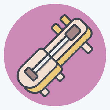 Icon Krapeu. related to Cambodia symbol. color mate style. simple design editable. simple illustration