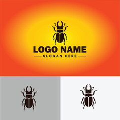 Beetle logo vector art icon graphics for company brand business logo template