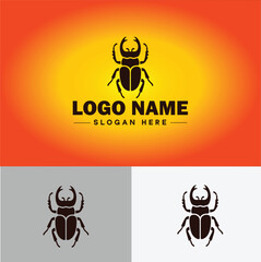 Beetle logo vector art icon graphics for company brand business logo template