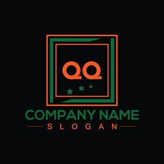 Letter QQ initial logo or monogram design