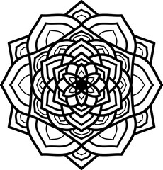 Black and white mandala. Mandala art.fabric wallpaper, fabric pattern,seamless pattern ,ethnic pattern ,ethnicdesign ,fashion design ,
Ethnic geometric design,Ethnic pattern in tribal, 