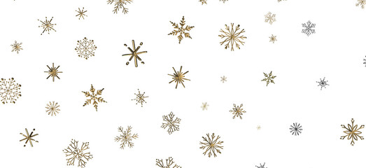 Snowflakes - Christmas Card - Snowflakes Of Paper In Frame