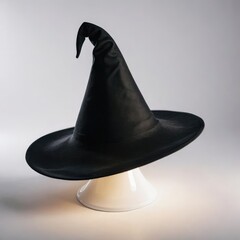 halloween witch hat on white
