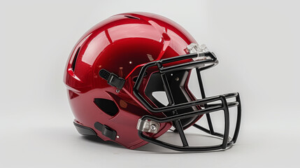 Fototapeta premium Rugby helmet on white background