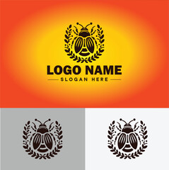 Beetle logo vector art icon graphics for company brand business logo template