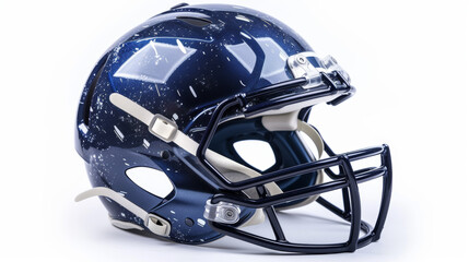 Fototapeta premium Rugby helmet on white background