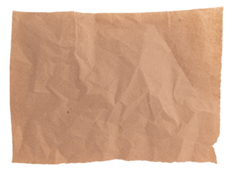 parchment for baking culinary, isolated on white background, top view