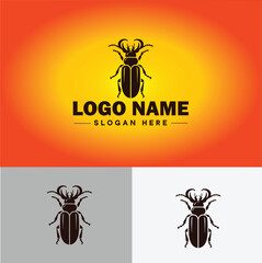 Beetle logo vector art icon graphics for company brand business logo template