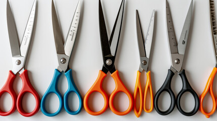 scissors on white background