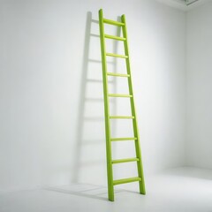 ladder on white background
