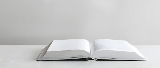 Blank Book Isolated on a White Background
