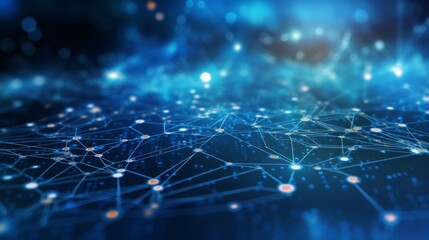 Obraz premium AI Machine Learning, Innovation and Collaboration Visions of Tomorrow: Deep Dive into the Realm of AI, Robotics, and Cutting-Edge Futuristic Technology, Advanced Systems Shape the Landscape background