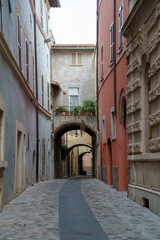Fototapeta na wymiar Historic buildings of Foligno, Umbria, Italy