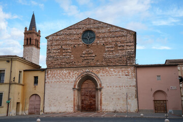 Fototapeta na wymiar San Domenico church in Foligno, Perugia, Italy