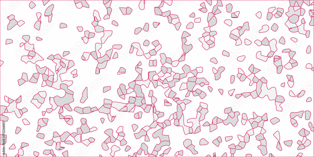 Poster abstract multi color and white broken stained glass background. 3d shapes voronoi diagram seamless g