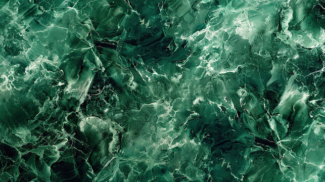Seamless pattern background of a green marble texture backdrop, generativea ai
