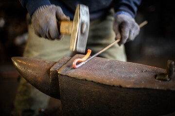blacksmith workshop working with hot metal