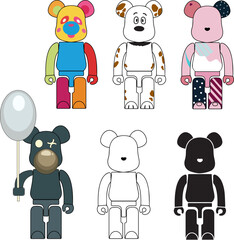 bear brick constructor figurines