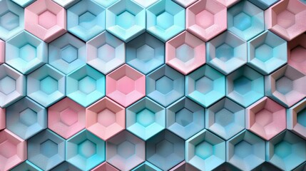 Hexagons Mounted on a Wall