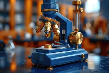 experiments and practical work with a microscope in the laboratory professional photography