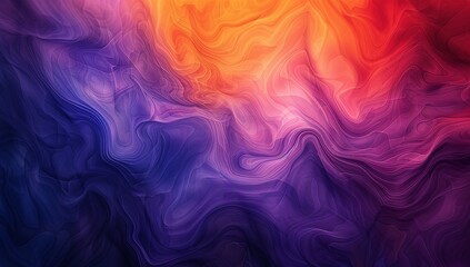 Abstract Swirling Colors in Blue and Purple.