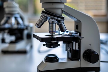 experiments and practical work with a microscope in the laboratory professional photography