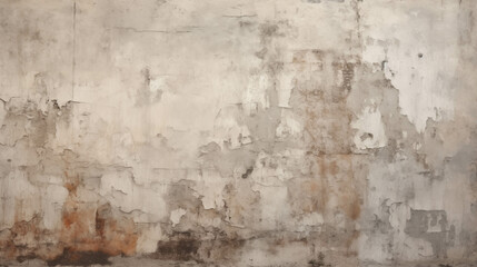 Walls that have decayed over time.